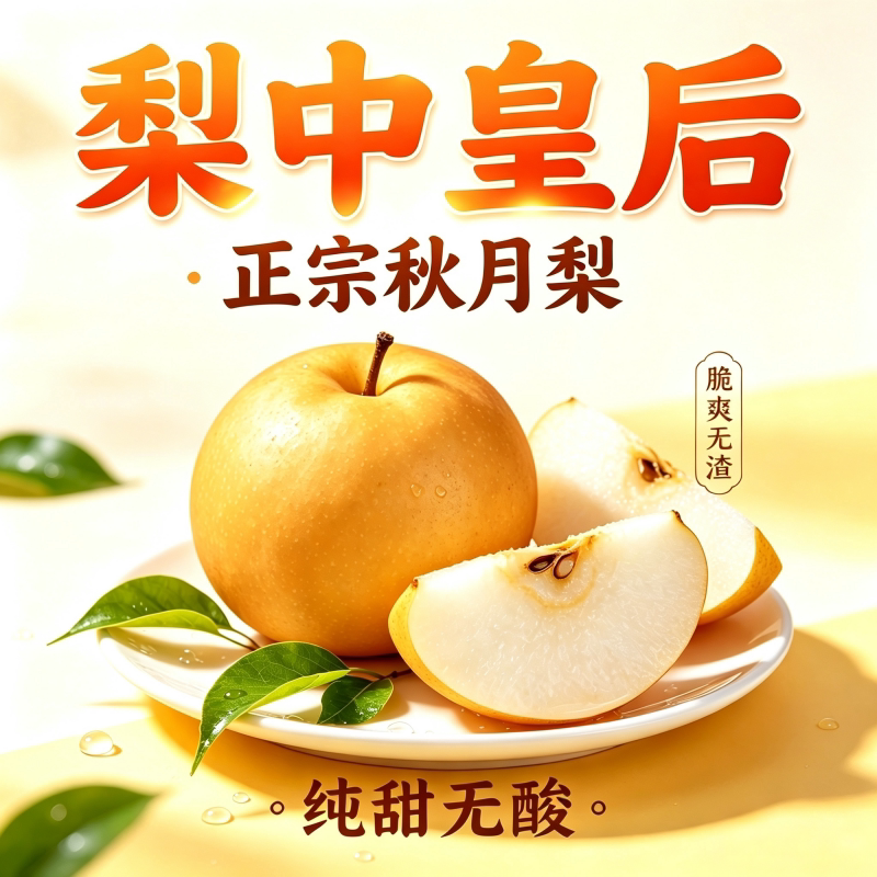 正宗秋月梨梨子新鲜水果