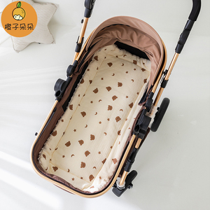ins韩系婴儿车垫子秋冬遛娃神器坐垫宝宝推车棉垫睡垫躺垫小褥子