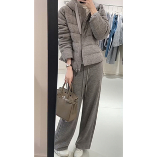 超好看深冬装 一整套韩系慵懒风羽绒棉服连帽外套保暖加厚运动套装