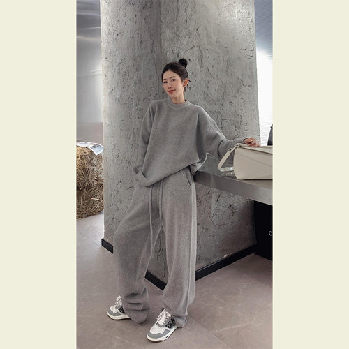 网红气质时髦休闲洋气小众两件套