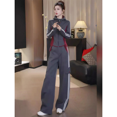 欧货爆款时髦洋气休闲运动服套装