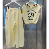 上衣卫裤 运动套装 小个子网红炸街休闲无袖 2025年新款 两件套 女夏季