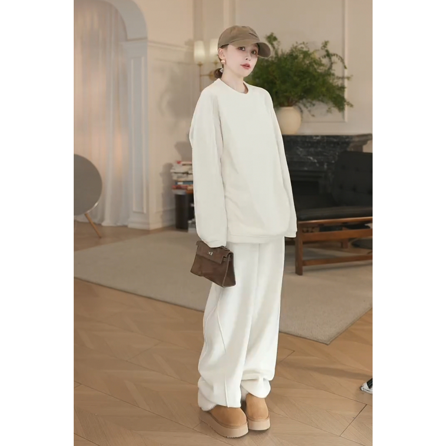 独特漂亮冬装卫衣运动套装高级感