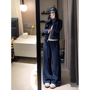 2026巨好看的冬装搭配一整套高端加绒卫衣韩系高级感运动服两件套