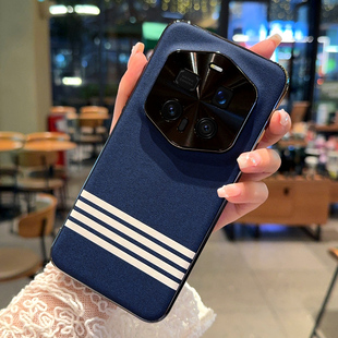 适用华为荣耀magic7rsr手机壳高档格纹Magic7RSR保时捷电镀保护壳简约magic6RSR全包镜头女款 防摔5g潮男皮套