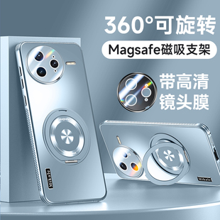 适用红米k80手机壳新款k80pro套旋转支架k70自带镜头膜k70pro全包防摔k70至尊版男女外壳pro磁吸轻薄散热高级