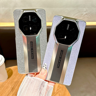 秒变保时捷适用华为mate70手机壳新款mate80promax镜头全包电镀Mate60pro+防摔保护套50RS高级感女mt40闪钻30