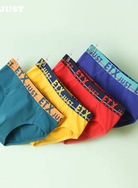 男童三角内裤纯棉儿童中大童A类全棉本命年红色青少年短裤头底裤