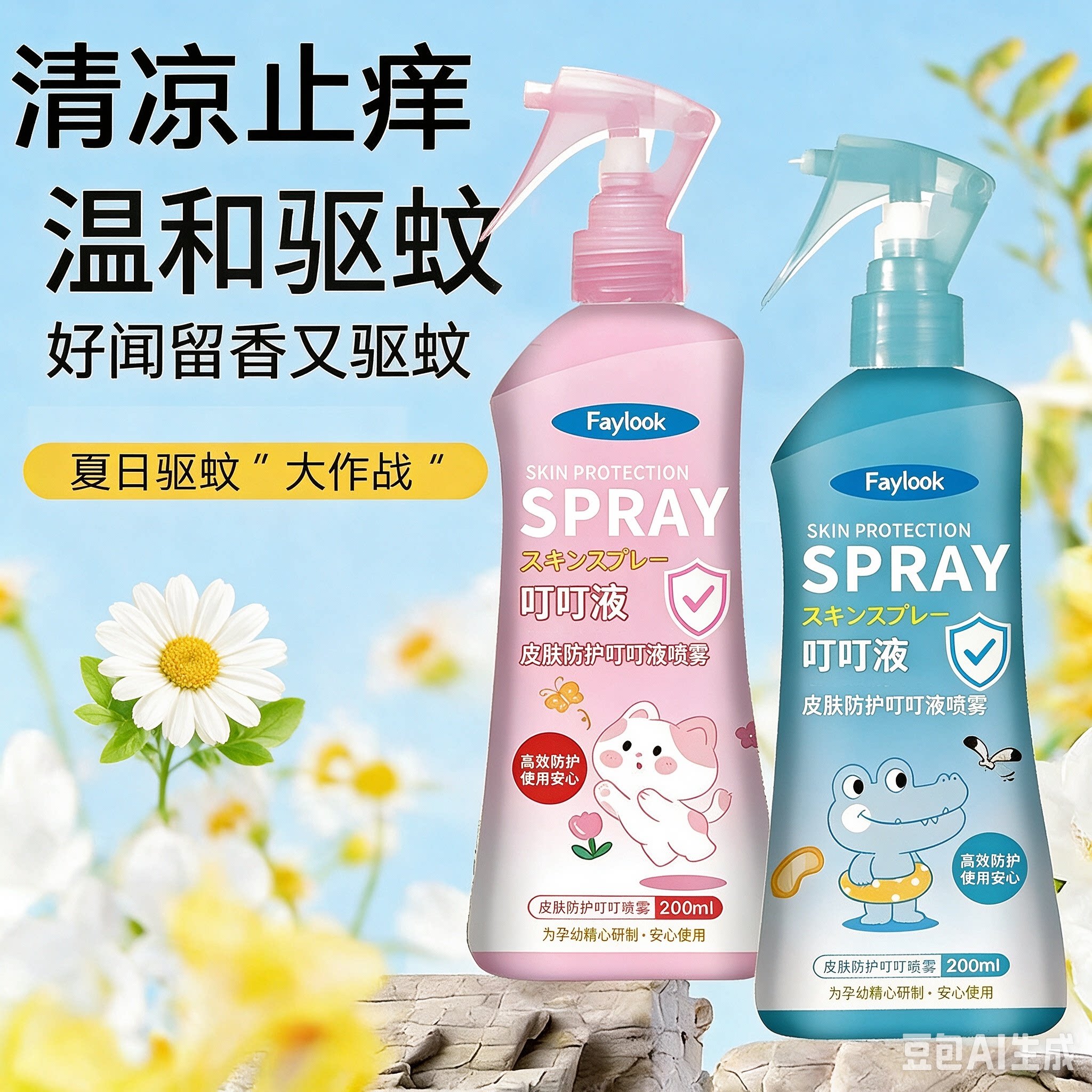 【户外常备】驱蚊防虫花露水喷雾