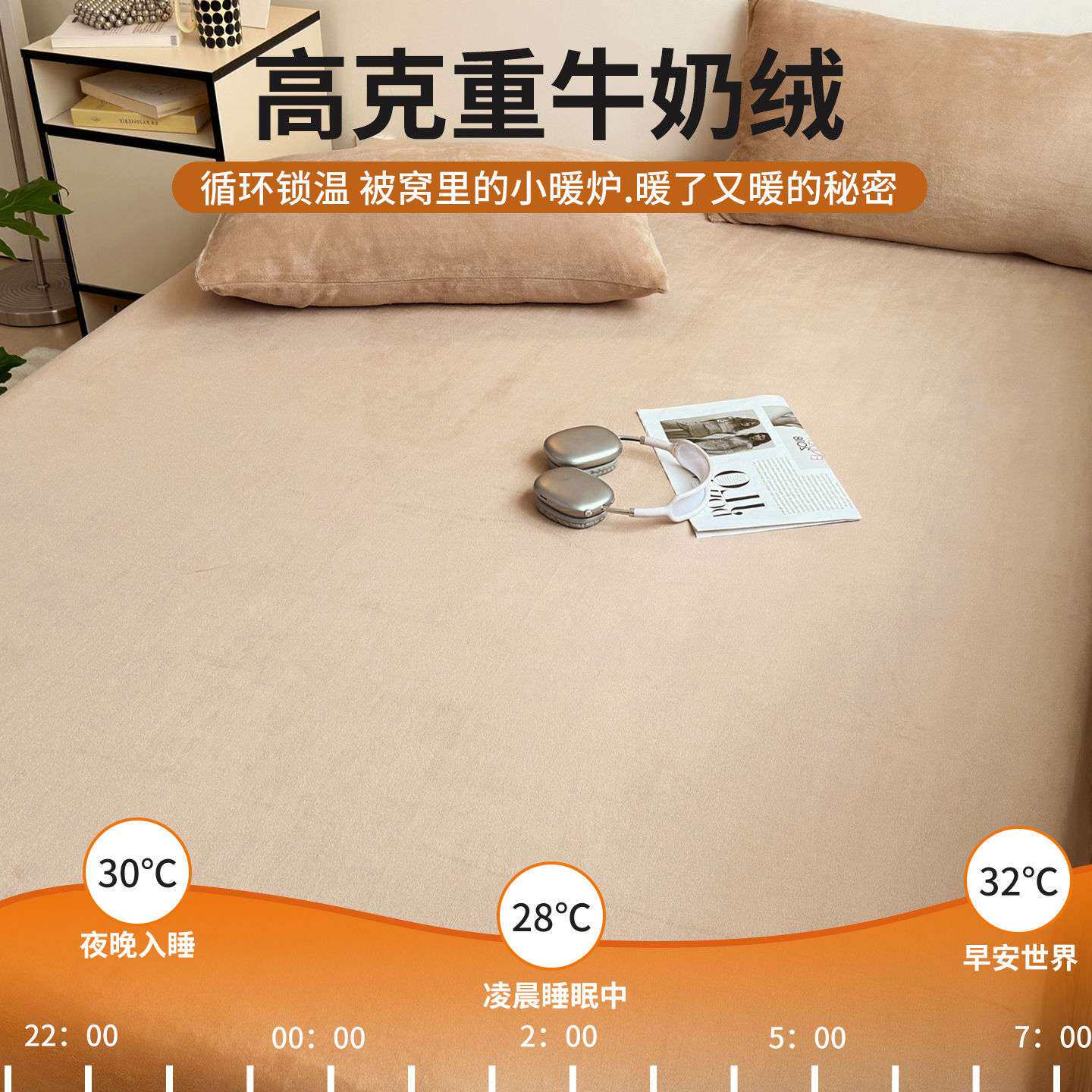 德国品质2025新款A类加厚牛奶绒床单单件秋冬季加绒纯色被单珊瑚