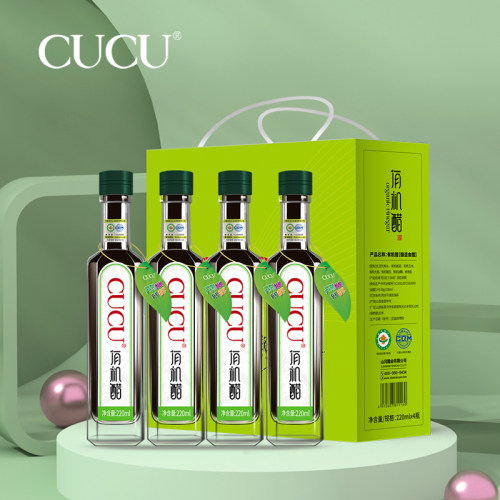 CUCU有机醋6度220ml*4瓶