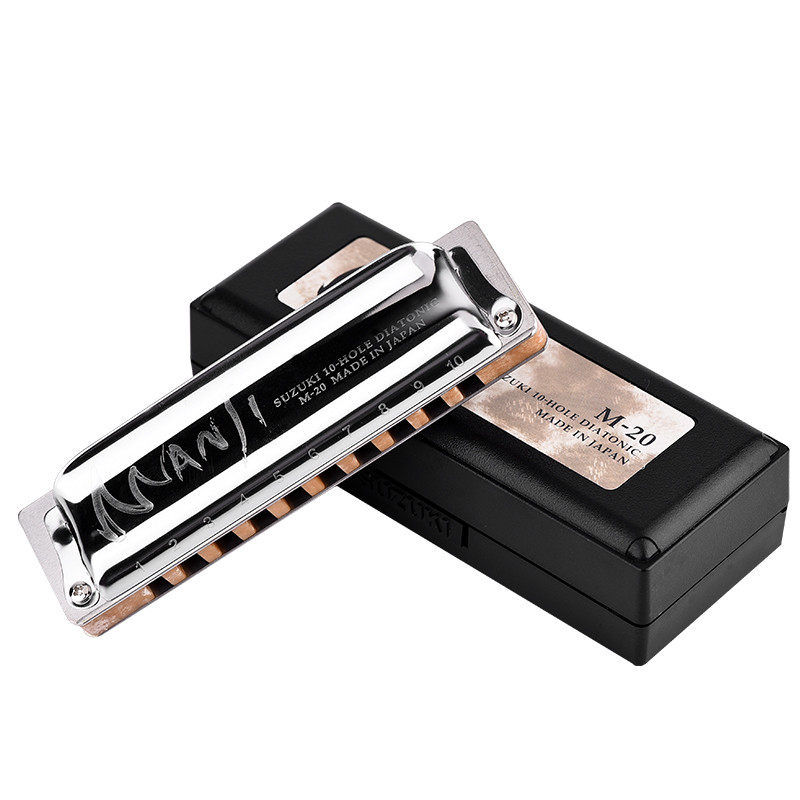 铃木suzuki 10孔布鲁斯口琴c调 专业演奏十孔蓝调口琴m-20