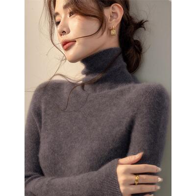 一线成衣~~高领毛衣女秋