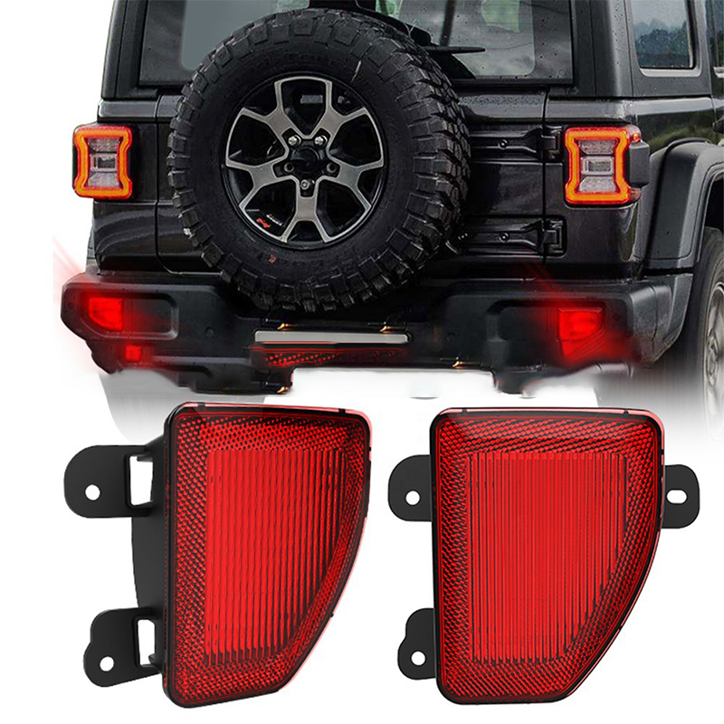 适用于牧马人新款JL后杠刹车灯红色警惕灯原厂吉普汽车后尾红色灯