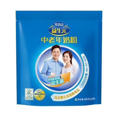 完达山益生元无蔗糖老人牛奶粉