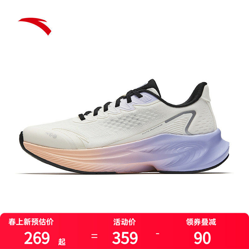 安踏女鞋运动鞋女款2026春季新款软底跑步鞋休闲鞋网面透气官正品