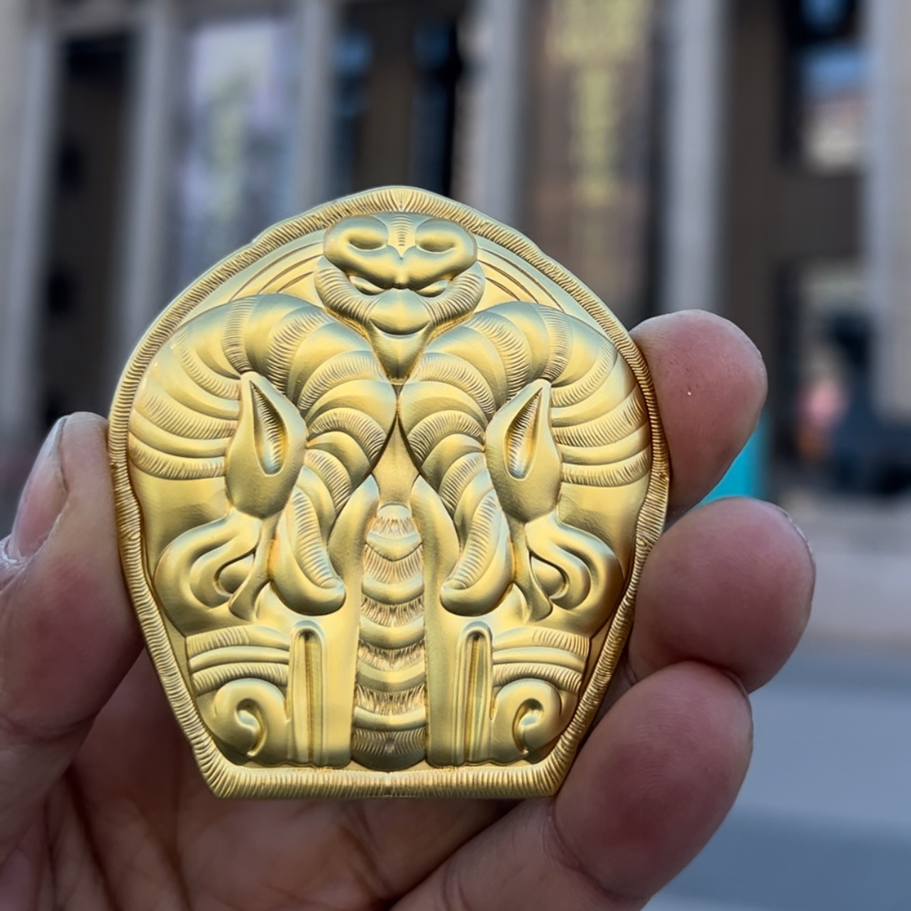 河北博物院战国双羊金饰冰箱贴博物馆立体文创趣味装饰礼品礼物