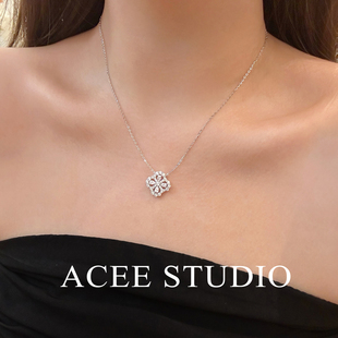 ACEE设计Loop项链925纯银女款 轻奢简约小众设计感锁骨链送女友