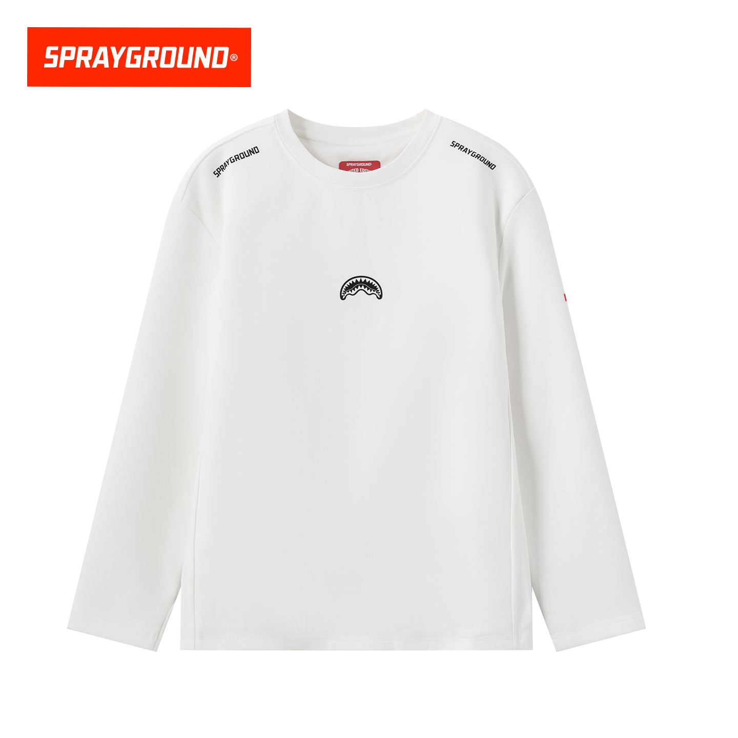 SprayGround鲨鱼嘴冬季鹅绒长袖T恤男女内搭加绒保暖打底衫上衣