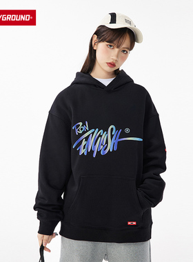 SprayGround春季新款RonEnglish联名连帽卫衣男女潮W0913302