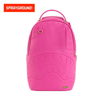 SprayGround鲨鱼嘴2025新款粉红双肩包男女大容量学生书包电脑包