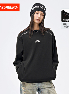 SprayGround秋冬鲨鱼嘴内搭德绒T恤男女内搭保暖宽松打底衫上衣