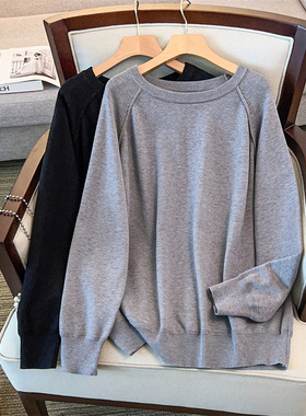 200/350斤大码女装胸围150/160圆领打底毛衣针织衫300斤8031