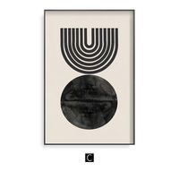 Modern art decorative paintings, geometric abstract paintings, simple living room background wall paintings, homestay Nordic wall paintings, core thumbnail 3