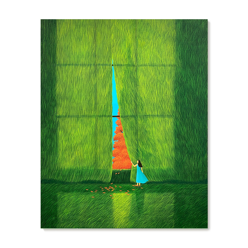 插画师Kim Mulgil创意治愈风景复刻艺术版画装饰画芯