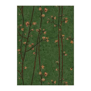 法式复古南洋中古风梅花枝条怀旧装饰画报小众文艺简约油画布