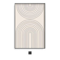 Modern art decorative paintings, geometric abstract paintings, simple living room background wall paintings, homestay Nordic wall paintings, core thumbnail 4