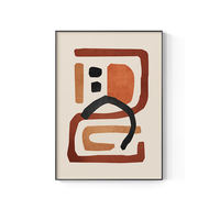 Sunset and dusk hanging painting Matisse line abstract mural ins Nordic Sunrise decorative painting thumbnail 2
