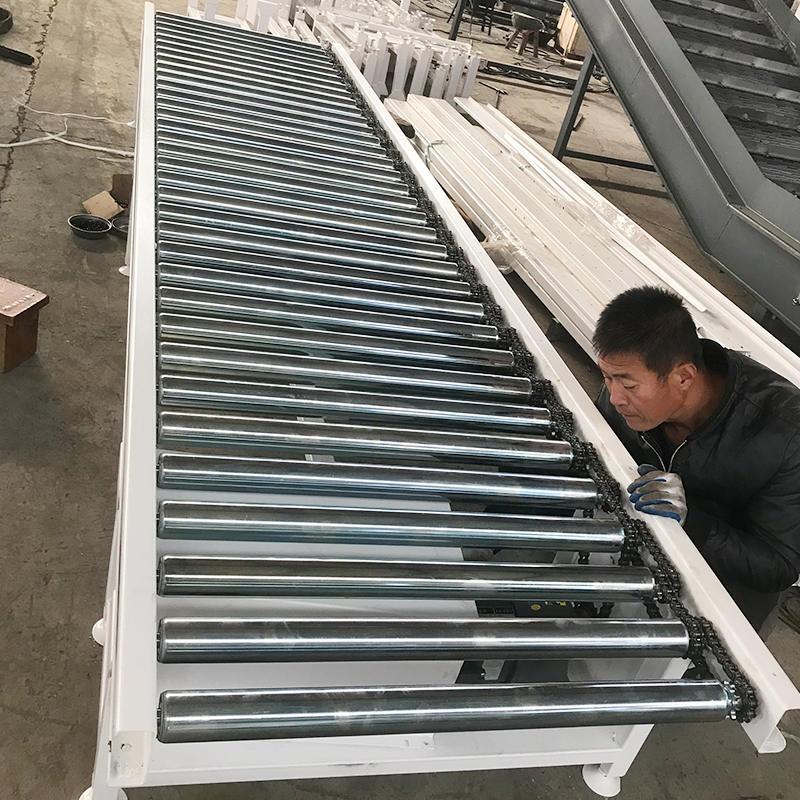 滚筒线输送机物流卸货动力流水线不锈钢托辊轴无动力滚筒输送线