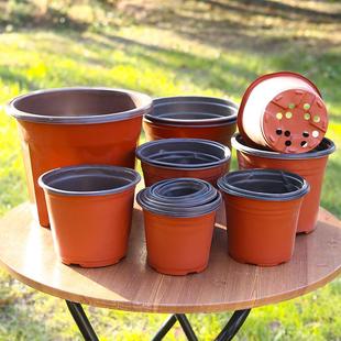 一次性育苗盆营养杯营养钵大号育苗双色花盆种植盆软塑料简易花盆