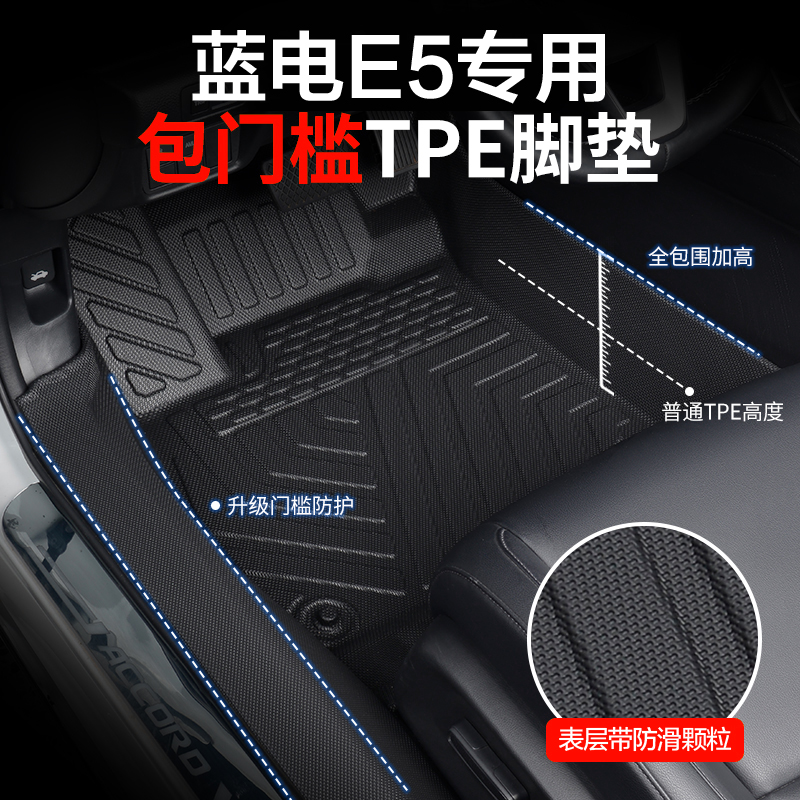 【真TPE包门槛】蓝电专用脚垫