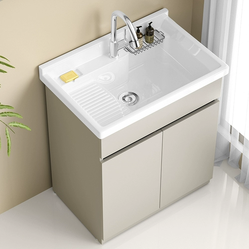 Германский пруд для белья для балкона Heshang, бассейн, сотовая алюминиевая стиральная машина все -в одном шкафу антибактериальной керамическая