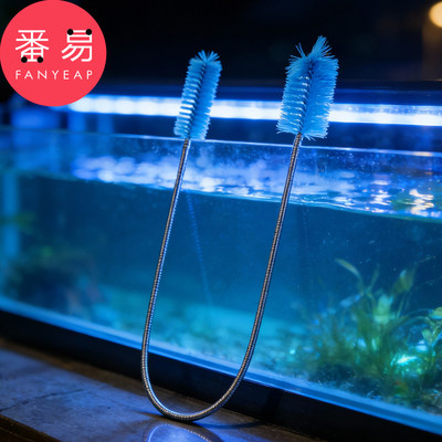鱼缸水管清洁刷A1pq808-多功能管道清洁刷弹簧刷水族馆下水道通孔