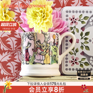 emmabridgewater情侣小兔子马克杯釉下彩咖啡杯emmabrigewater
