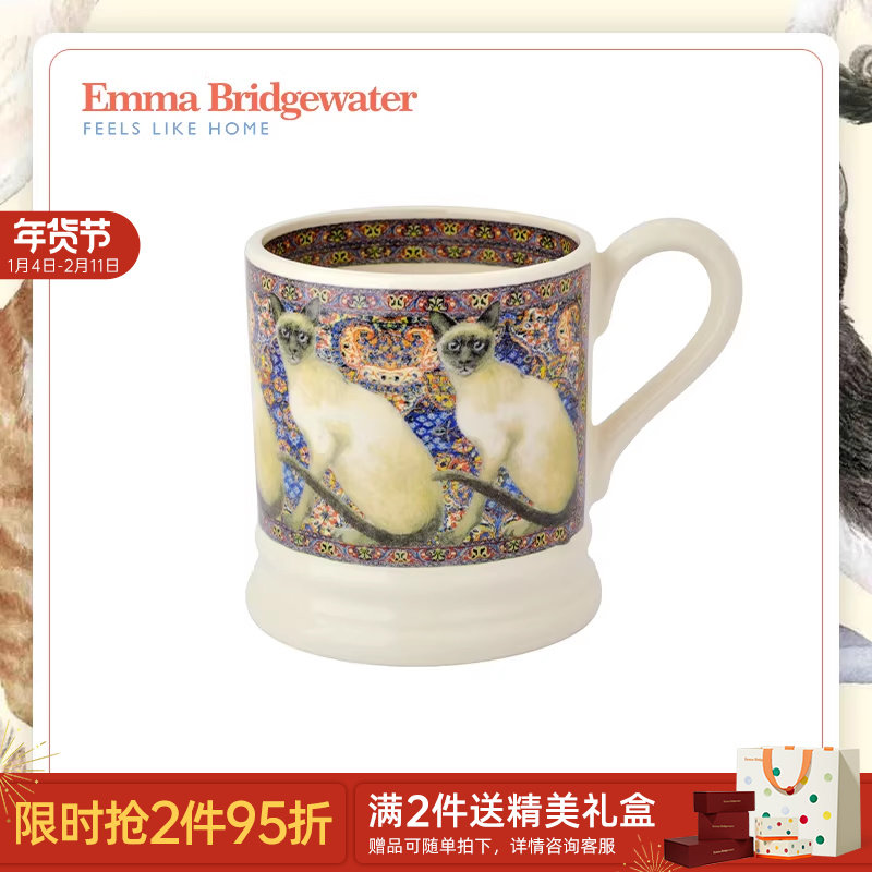 Emma Bridgewater连体猫中号马克杯咖啡杯釉下彩新emmabrigewater,餐饮具,马克杯,淘宝优惠券,粉丝福利购,淘宝优惠卷