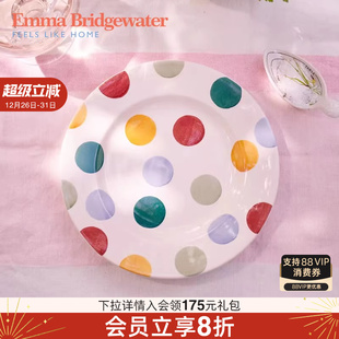 Emma Bridgewater大波点8.5英寸盘餐盘餐具釉下彩emmabrigewater