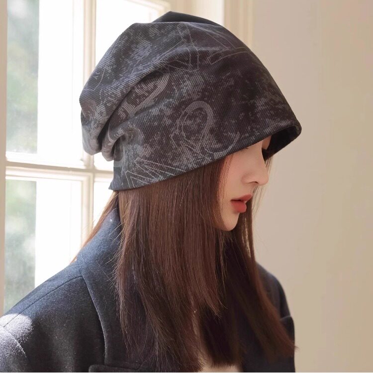 新款慵懒风时尚显脸小包头帽子女春秋薄款防晒堆堆帽个性街头冷帽