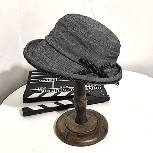 日系蝴蝶结拼色渔夫帽子女春秋优雅时尚防晒遮阳帽显脸小百搭盆帽