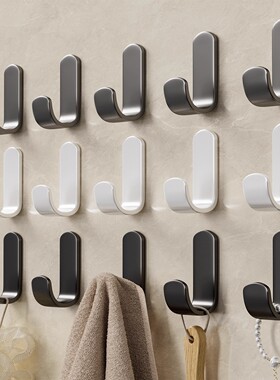 日本进口浴室挂钩免打孔无痕强力承重家用粘胶门后粘钩挂书包衣服
