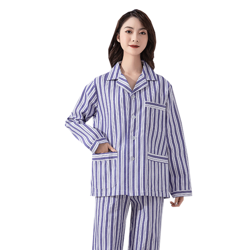 病员服纯棉男女患者长袖分体套装