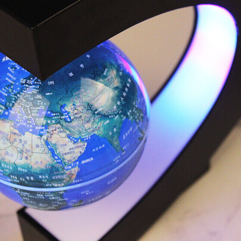 摆件磁悬浮黑科技反物理永动机不停摆件立体发光自转客厅装饰c型