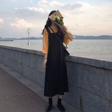 大码女装2020新款减龄遮肚子洋气上衣套装胖妹妹春装背带裙两件套