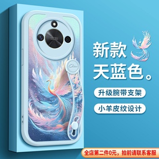 X60i腕帶GT支架Magic5Pro女款 GT套300 Magic7Pro藍色Magic6至臻版 imobile藍鳳凰適用華為榮耀X60手機殼X50新款