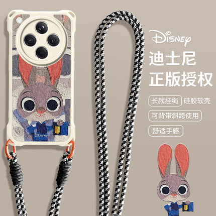 imobile迪士尼适用OPPOFindX8手机壳oppo斜跨FindX8长Reno13挂绳Reno12朱迪11防摔10挂件9保护套SE女Pro新款7