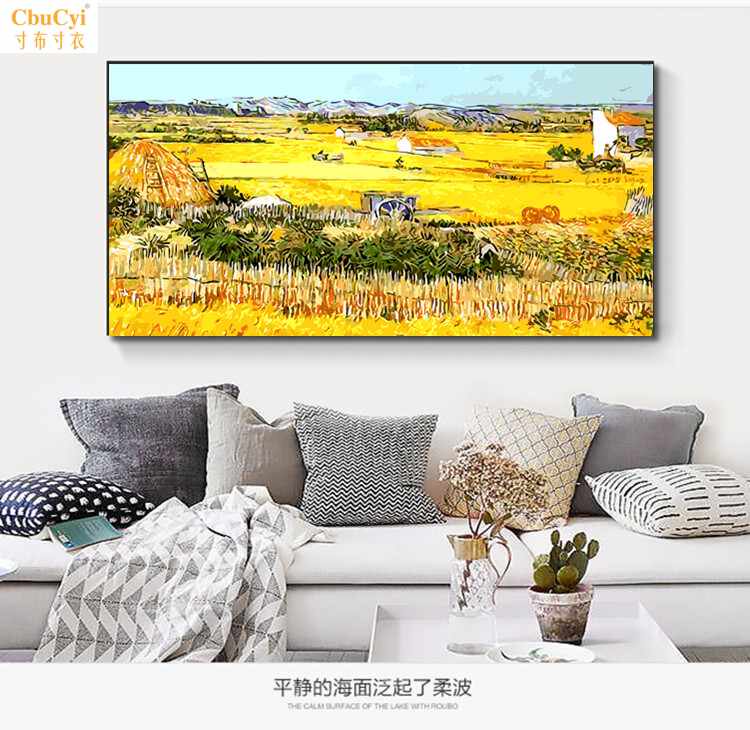 diy Digital painting Hand drawn manual a living room Abstract Significant Scenery Oil Decorative painting van goghin the Home accessories , Decorative painting ,  DIY/Digital painting  category - from Buy2taobao.com to provide professional Taobao agent buy service
