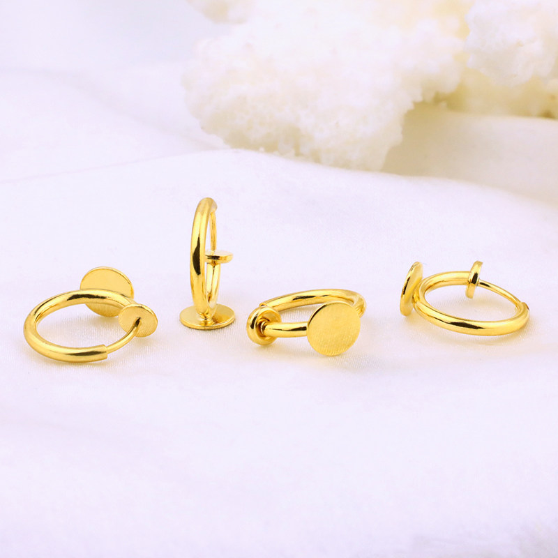 diy隐形耳环配件铜保色镀金无耳洞弹簧耳夹耳圈金色6mm贴片耳饰女,饰品/流行首饰/时尚饰品新,其他DIY饰品配件,淘宝优惠券,粉丝福利购,淘宝优惠卷